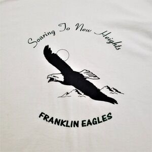 Vintage Franklin Eagles Adult Large Single Stitch Shirt 90s All Sport Made USA